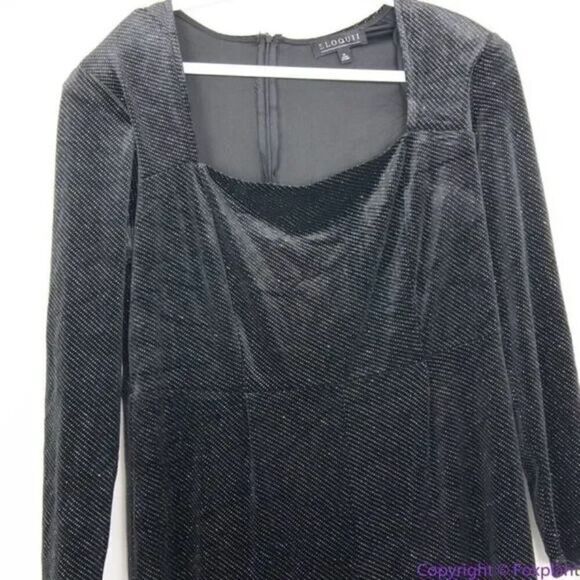 NEW Eloquii‎ black Strong Shoulder Velvet Jumpsuit glitter , 22 - Picture 4 of 16